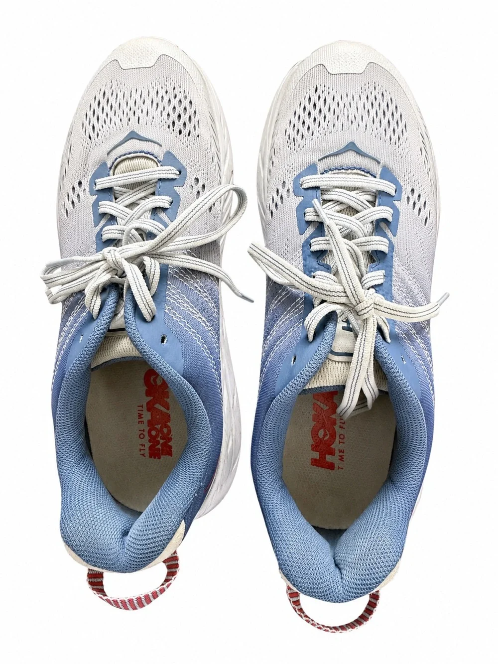 Hoka Women's Athletic Shoes in Blue and Gray